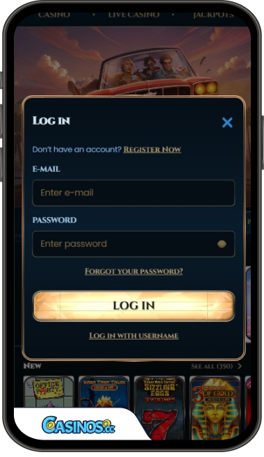 Entrar no WonderLuck Casino a partir do telemóvel