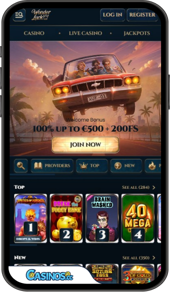 WonderLuck Casino Mobile App