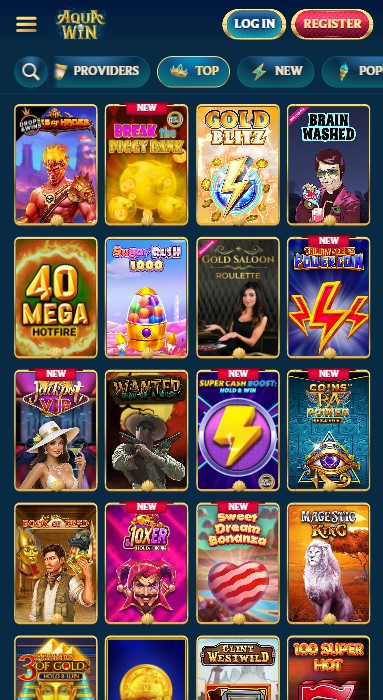 Aquawin Casino Games