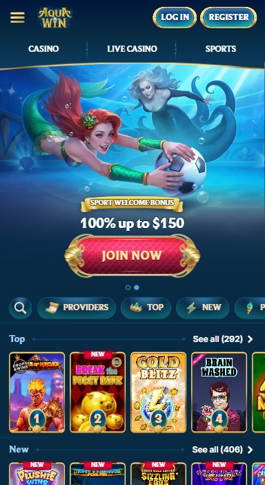 Aquawin Casino Lobby