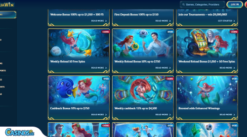 Aquawin Casino Promotions