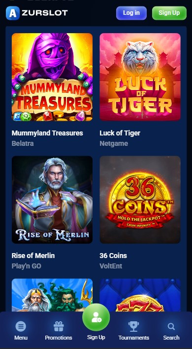 AzurSlot Casino Games