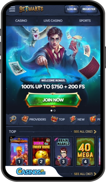 BetWarts Casino Mobile App