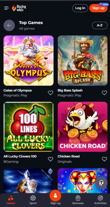 BlazingWildz Casino Games