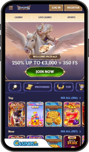 Diva Spin Casino Mobile App
