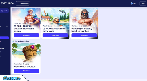 Fortunica Casino Promotions