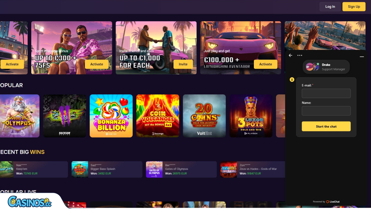 GT.bet Casino Support
