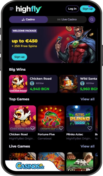 HighFlyBet Casino Mobile App