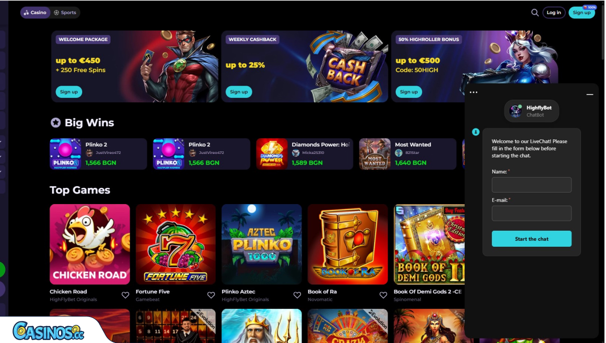 HighFlyBet Casino Support