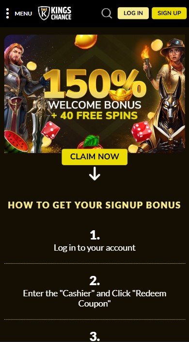 King Chance Casino Bonuses