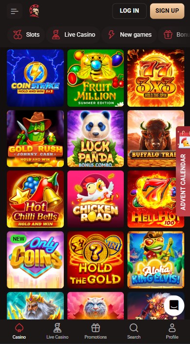 LegionBet Casino Games