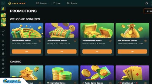 Προσφορές του LuckyGem Καζίνο