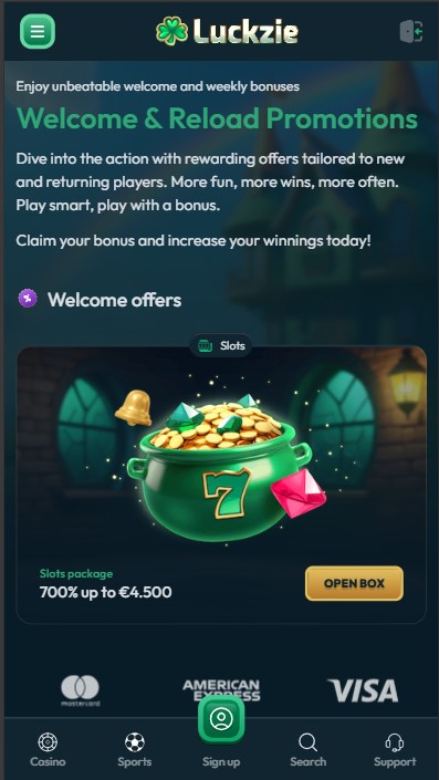 Luckzie Casino Bonuses