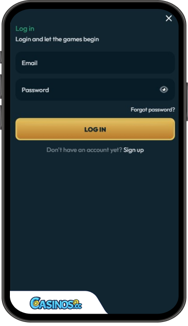 Luckzie Casino Login from Mobile