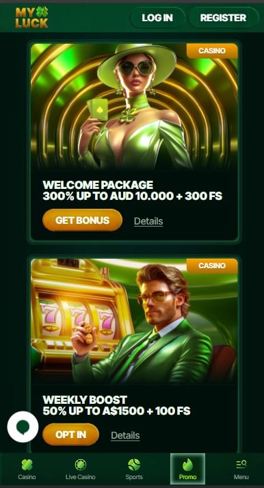 MyLuck Casino Bonuses
