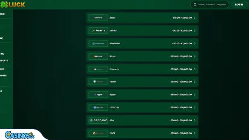 MyLuck Casino Payments