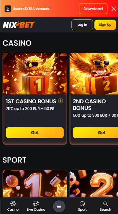 NixBet Casino Bonuses