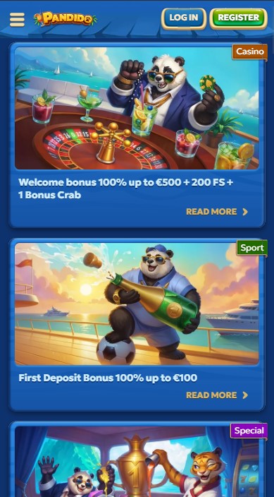 Pandido Casino Bonuses