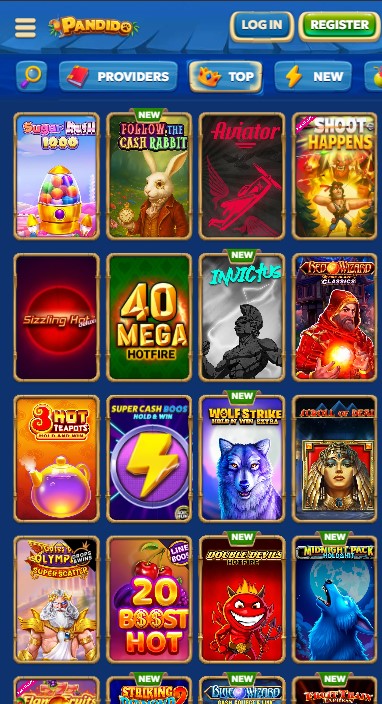 Pandido Casino Games