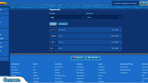 Pandido Casino Payments