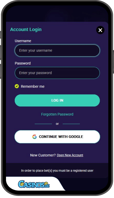 Spin Platinum Casino Login from Mobile