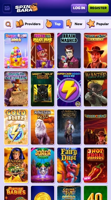 SpinBara Casino Games