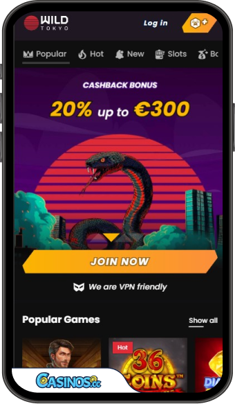 Wild Tokyo Casino Mobile App