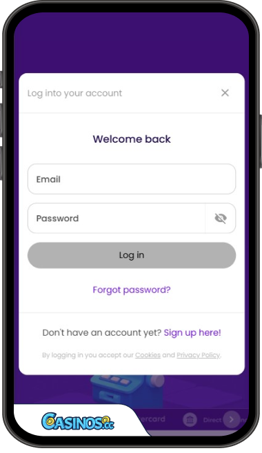 Winnerz Casino Login from Mobile
