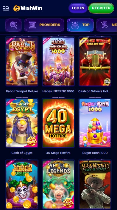 WishWin Casino Games