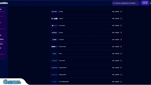 WishWin Casino Payments