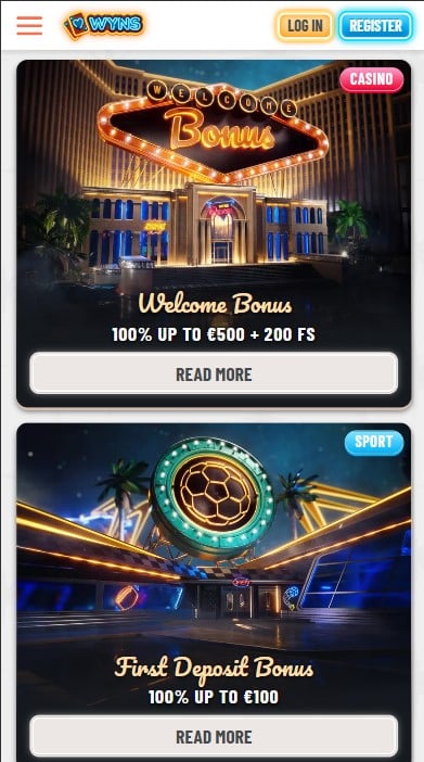 Wyns Casino Bonuses
