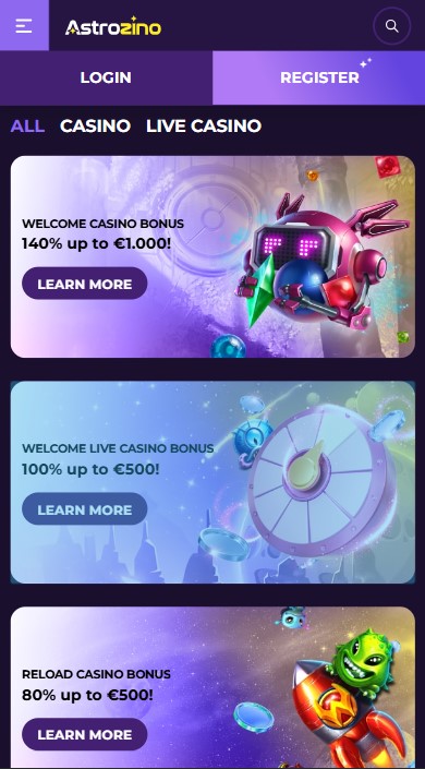 Astrozino Casino Bonuses