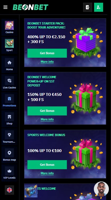 BeOnBet Casino Bonuses