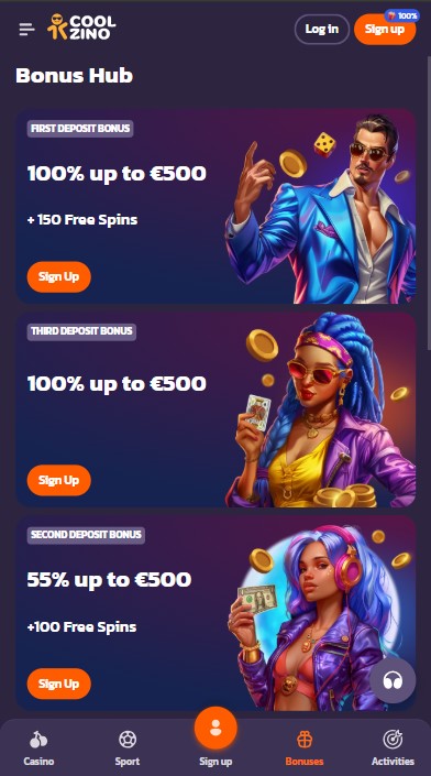 Coolzino Casino Bonuses