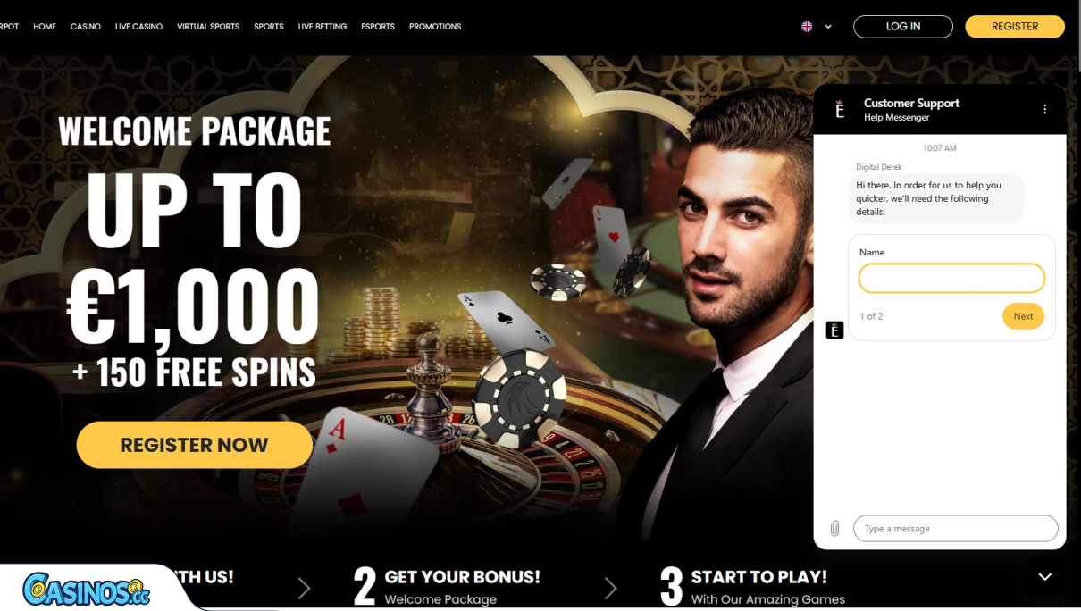 EmirBet Casino Support