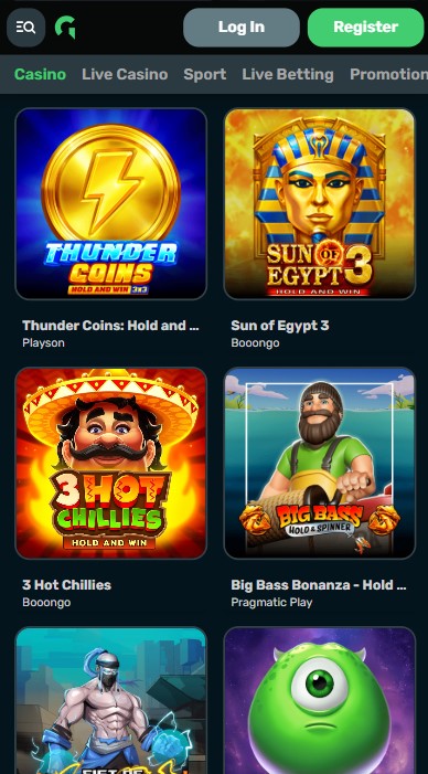 GrandzBet Casino Games