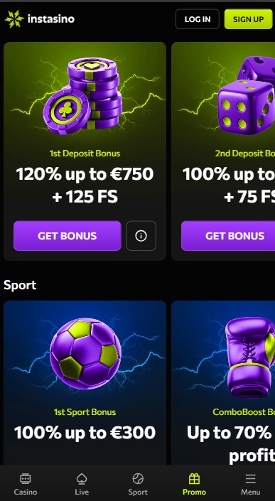 Instasino Casino Bonuses