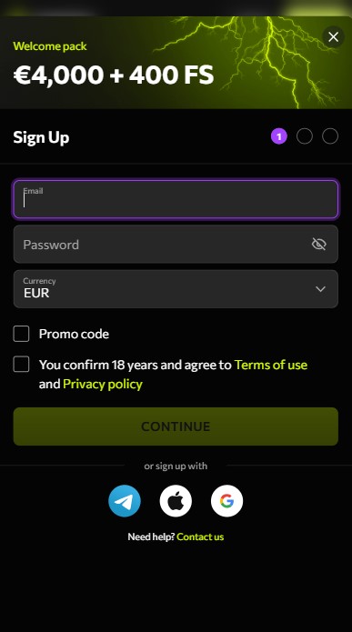 Instasino Casino Sign Up
