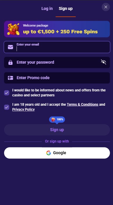 LiraSpin Casino Sign Up