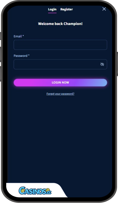 LunarSpins Casino Login from Mobile