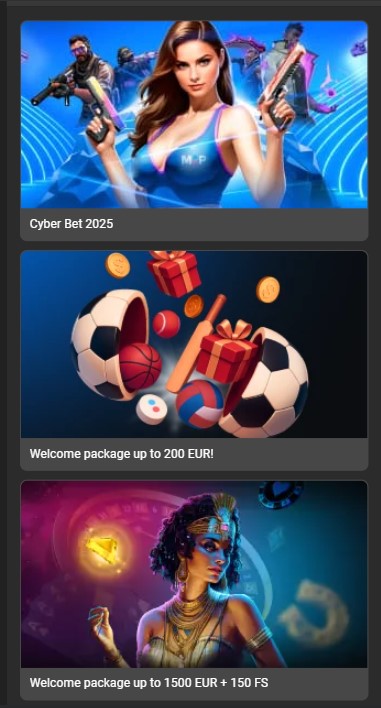 Megapari Casino Bonuses