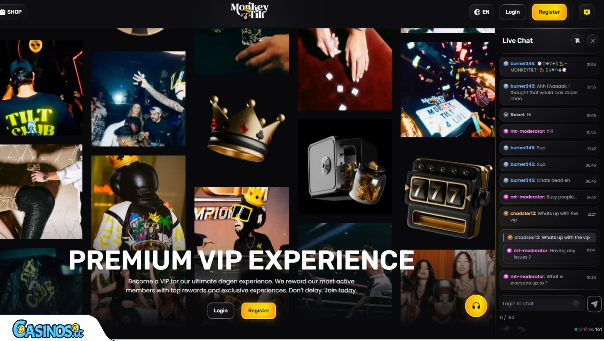 Monkey Tilt Casino Support