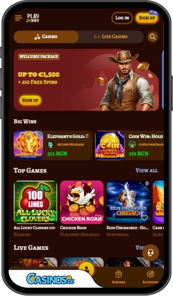 PlayJonny Casino Mobile App