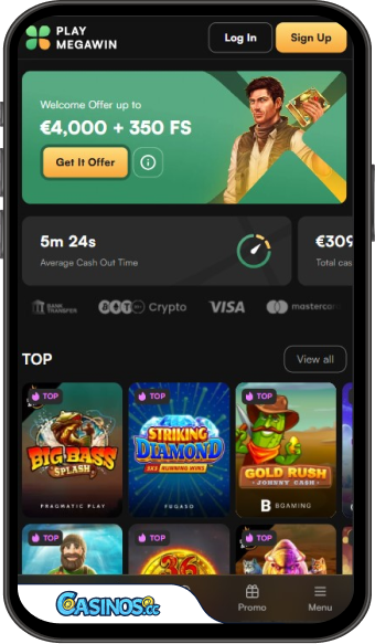 PlayMegaWin Casino Mobile App