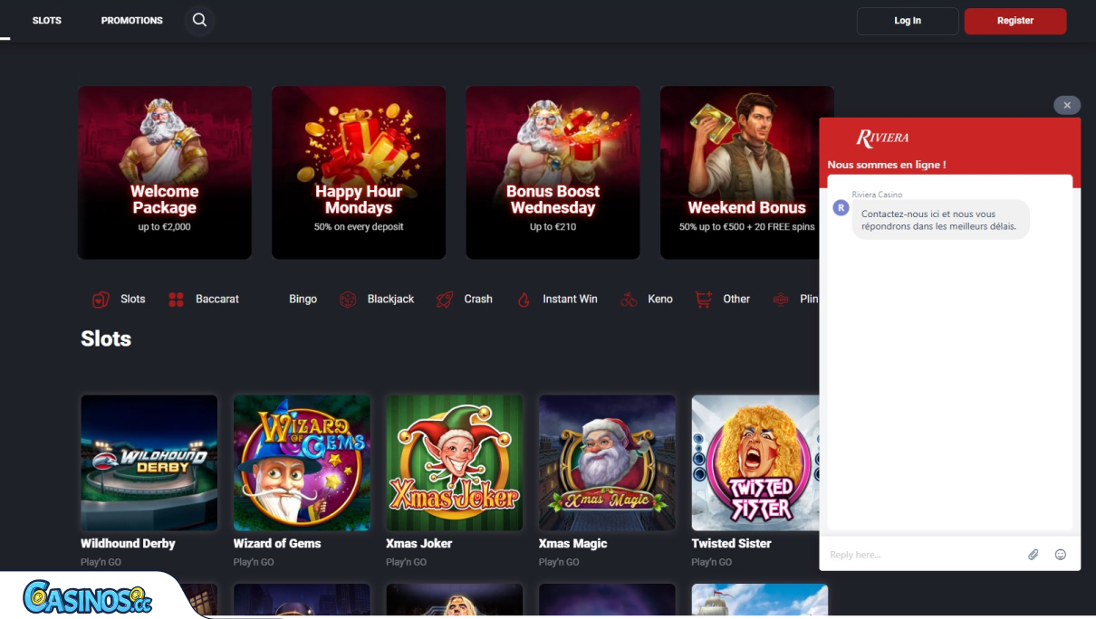 Riviera Casino Support