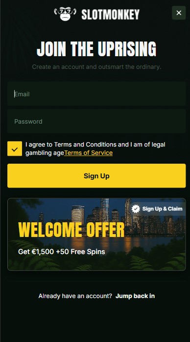 SlotMonkey Casino Sign Up