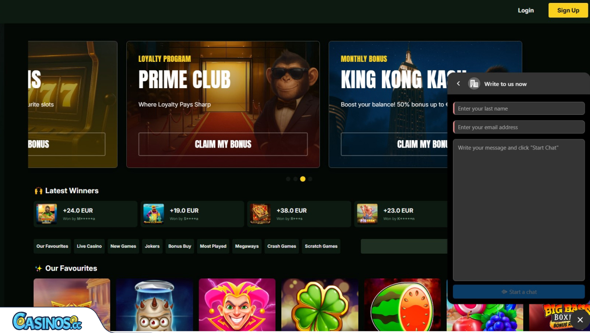 SlotMonkey Casino Support