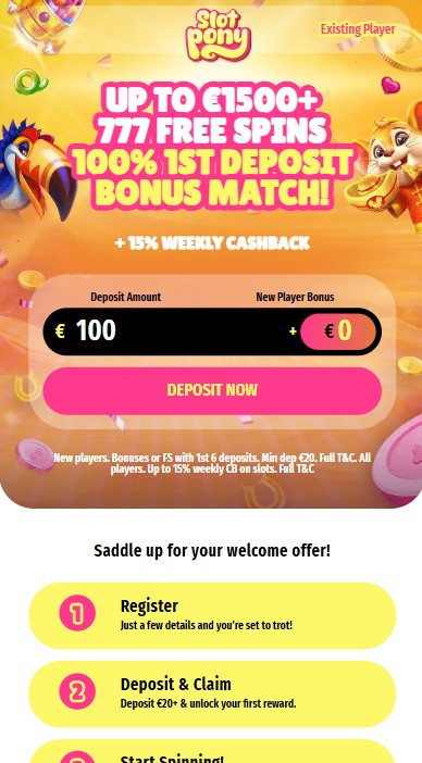 SlotPony Casino Lobby