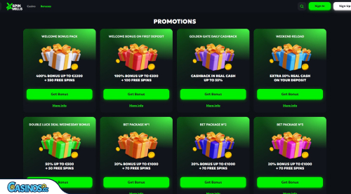 SpinMills Casino Promotions
