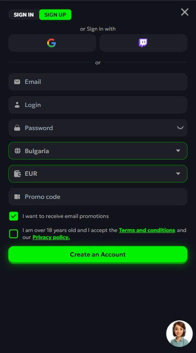 SpinMills Casino Sign Up